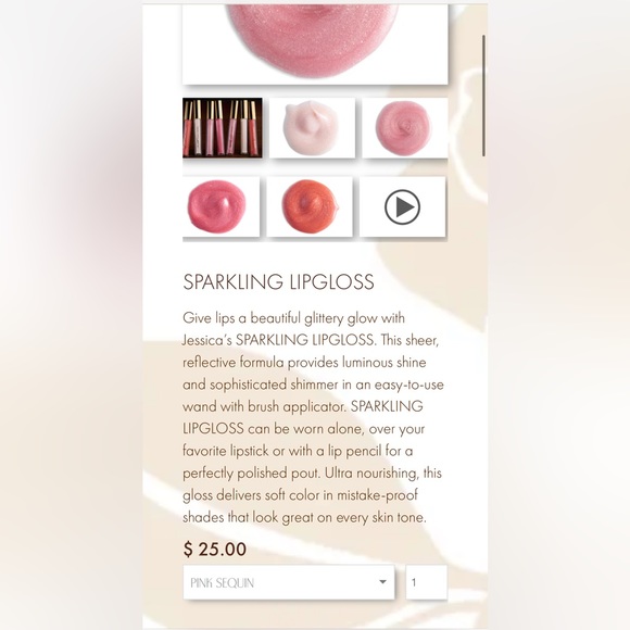 VINTAGE By Jessica Liebeskin Sparkling Lipgloss in “Pink Sequin” (Brand New!) ✨ - Picture 8 of 8